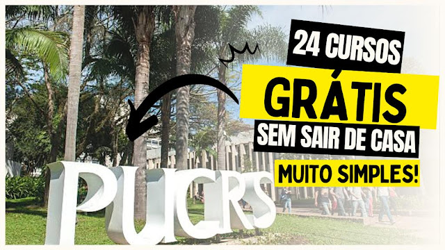 PUCRS OFERECE 24 CURSOS GRATUITOS