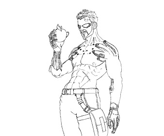 #5 Deus Ex Coloring Page