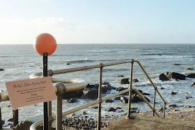 Stokey's Solar System Walk in Ventnor with model of the Sun