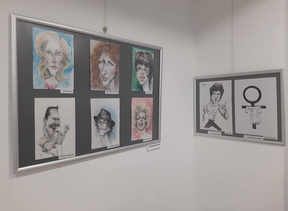 Egypt Cartoon .. Photos from Inauguration International Exhibition  "We lost the baifo"
