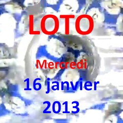 Résultat du LOTO - tirage du mercredi 16 janvier 2013