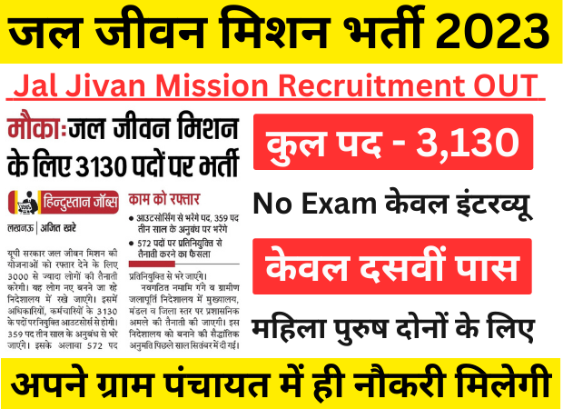 Jal Jivan Mission Recruitment