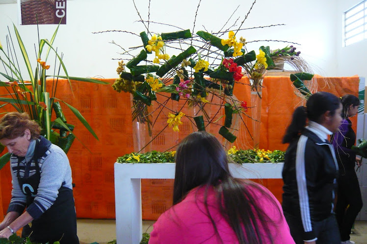 Curso de Arte Floral na Loja Albano com Marcio Soares.