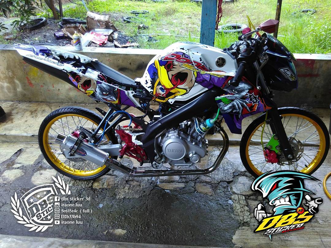 Cutting Sticker Yamaha Vixion 2 DBS Cutting Sticker 3D