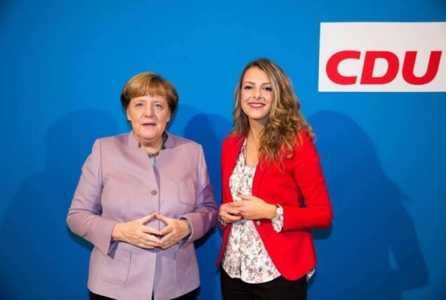 Floriana Igrishta and Angela Merkel