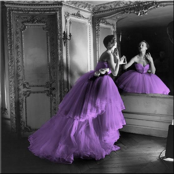 purple wedding dress