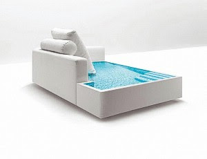 water bed, pool chair
