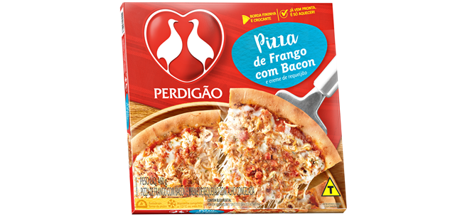 Perdigão lança Pizza de Frango com Bacon e Creme de Requeijão