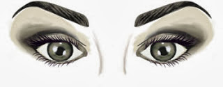 макияж для близко посаженных глаз, схема 3