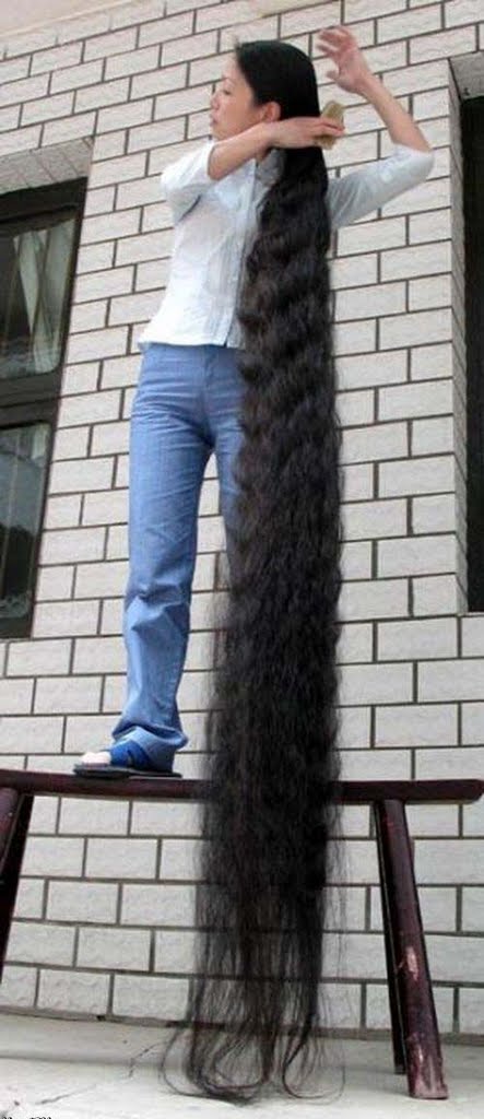 Book Of Guinnes World Record Longest Hair Xie Quiping