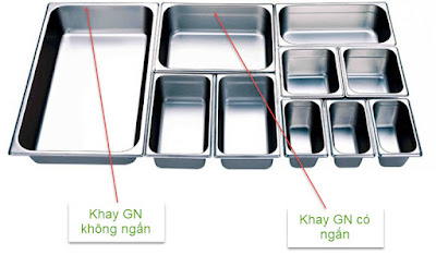 Khay gn có ngấn và khay inox gn không ngấn