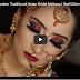 Real Bride | Modern Traditional Asian Bridal Makeup | Red Glittery Smokey Eyes