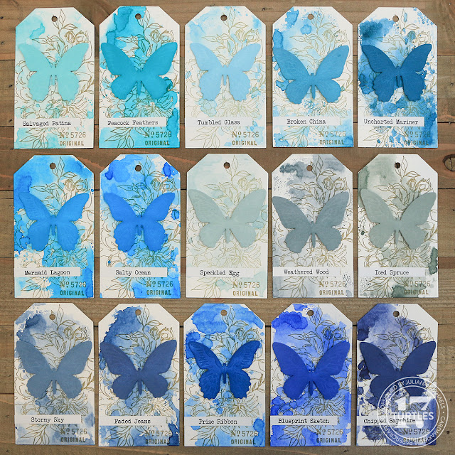 Tim Holtz Distress Ink Swatches by Juliana Michaels