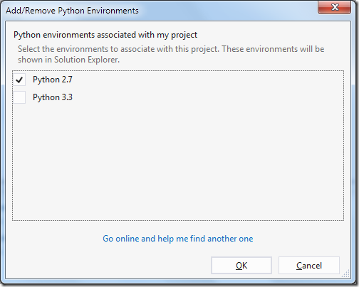Select-Python-DJango-Environment-Visual-Studio Select-Python-DJango-Environment-Visual-Studio