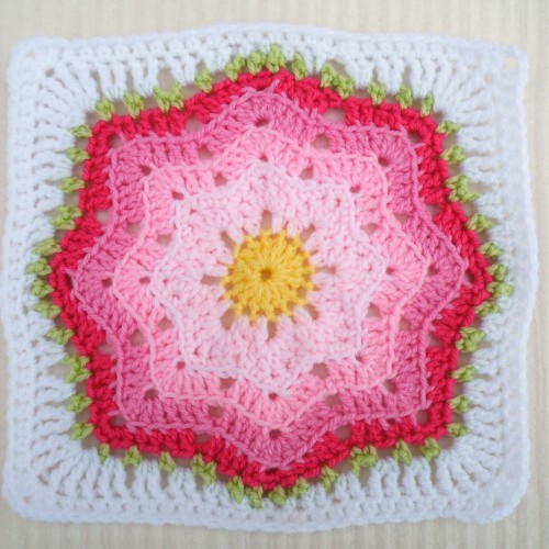 Nordic Star Afghan Square - Free Pattern 