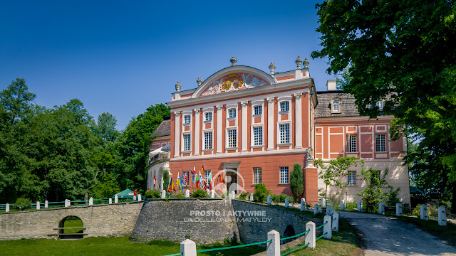 Pałac, a właściwie zespół pałacowo-parkowy w Kurozwękach