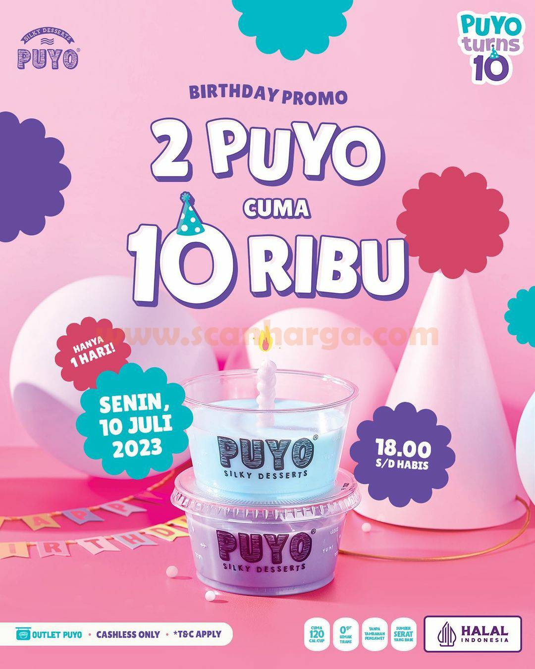 PUYO Promo ULANG TAHUN - 2 PUYO Hanya Rp 10.000