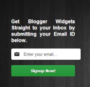 Professional Black Wood Email Subscription Box Widget For Blogger