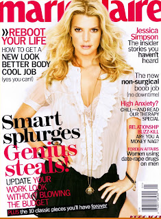 Jessica Simpson Does Marie Claire Magazine January 2009