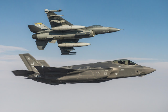 F-35 BEGINS INTEGRATED TRAINING WITH F-16 AT LUKE AFB