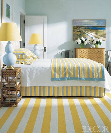 Beach Theme Bedroom Idea with Yellow