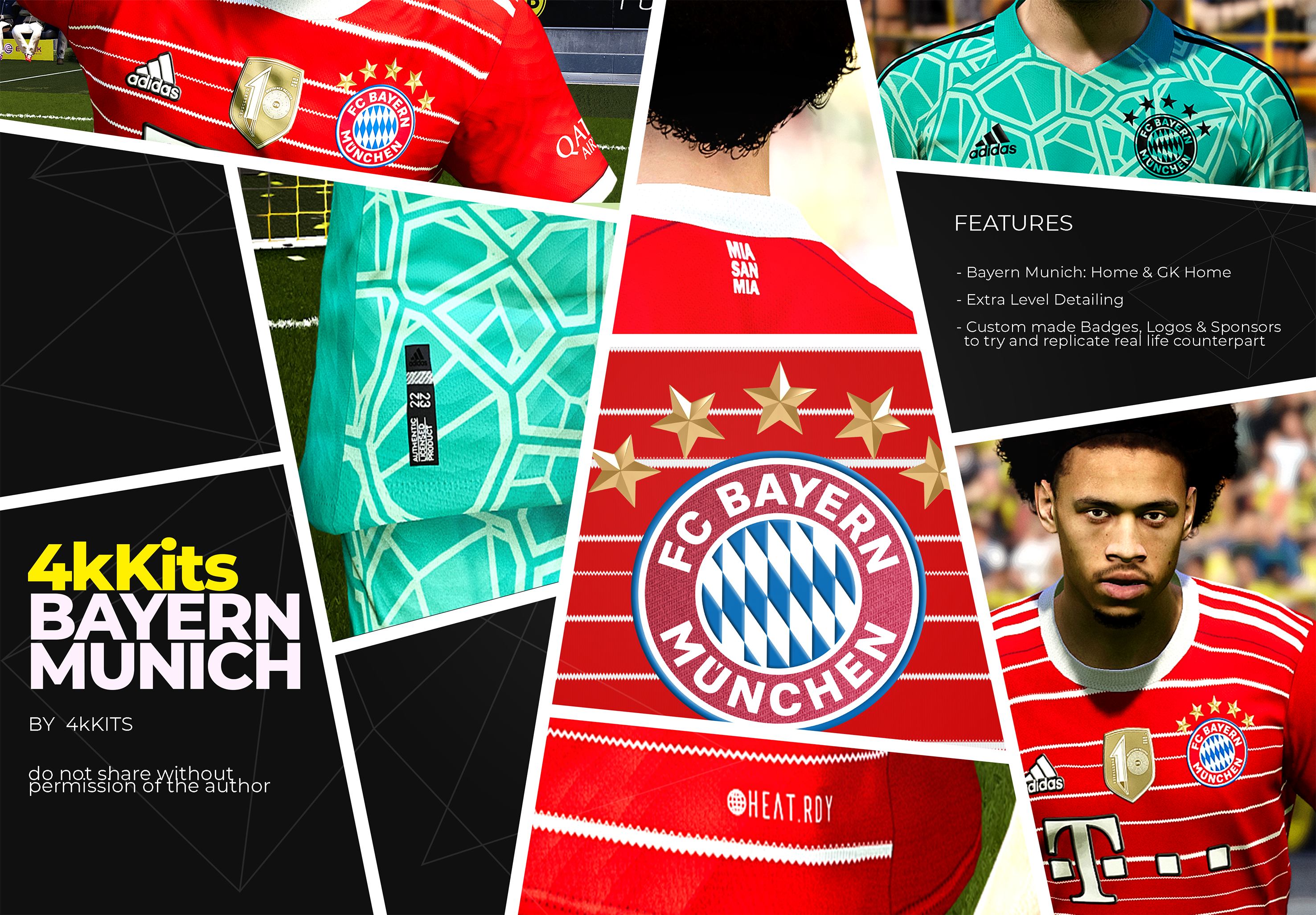 eFootball PES 2021 4K Kits - Bayern Munich New Season 2022 - 2023