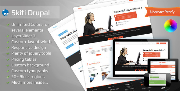 Skifi - Bootstrap Drupal theme - ThemeForest Item for Sale