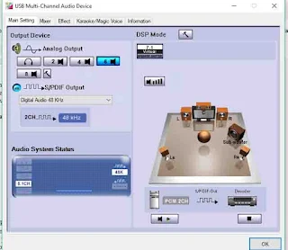 USB Soundcard 5,1 Home theater 