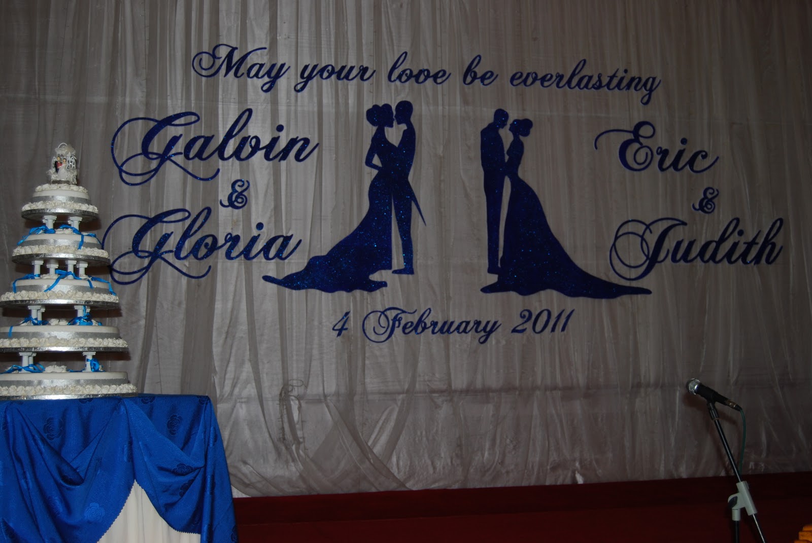 Wedding backdrop for Galvin