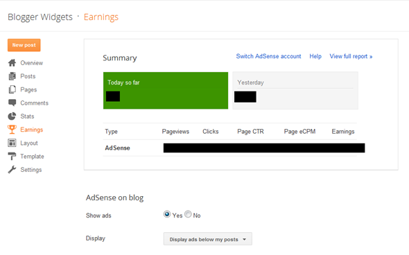 Blog Earnings