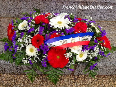 French Village Diaries  11th November floral tribute remembrance