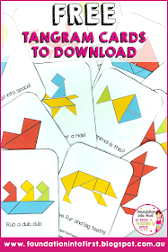 Free download - Tangram Cards. Help your students with their spacial awareness with these fun free math puzzle cards. #foundationintofirst #techteacherpto3 #free #math #download #tangram