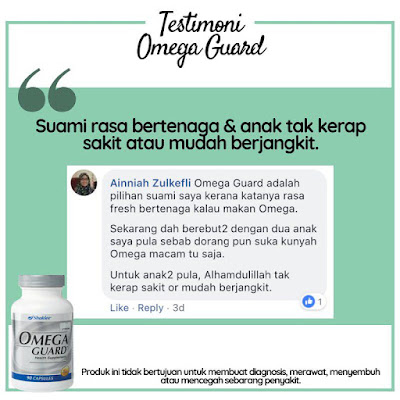 Testimoni Omega Guard Shaklee