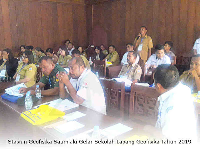 Stasiun Geofisika Saumlaki Gelar Sekolah Lapang Geofisika Tahun 2019