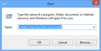 How To Create Run Commands in Windows