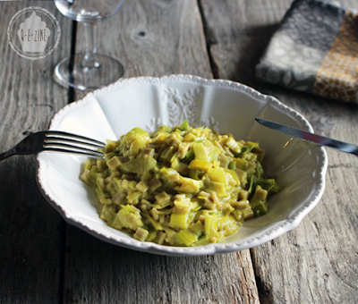 risotto de crozets aux poireaux