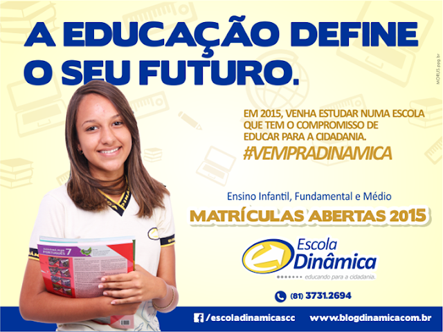 Escola Dinâmica está com matrículas abertas