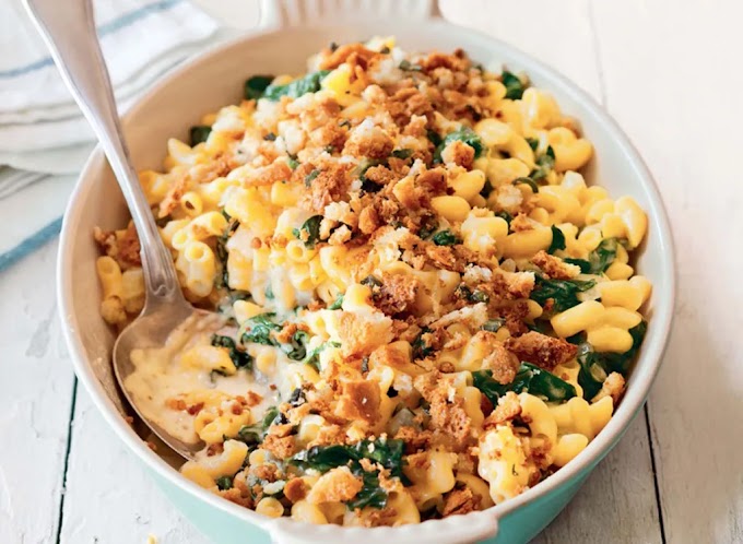 Gluten-Free Macaroni and Cheese with Charred and Sage Bread Crumbs