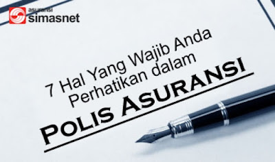 Contoh Polis Asuransi Sebagai Referensi