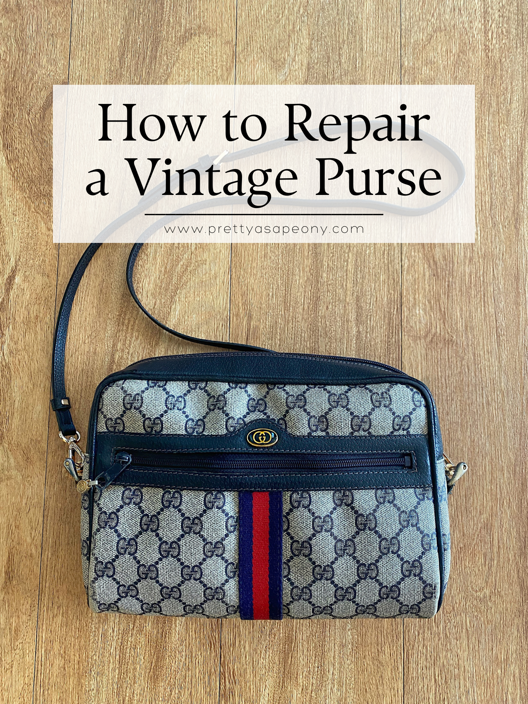 Pretty as a Peony: How to Repair a Vintage Purse