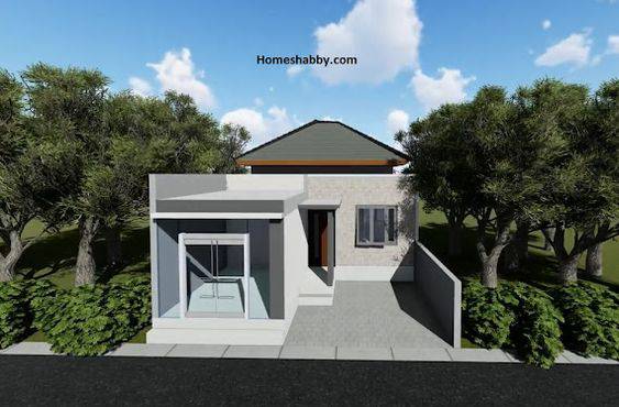 gambar model desainrumah toko minimalis 1 lantai