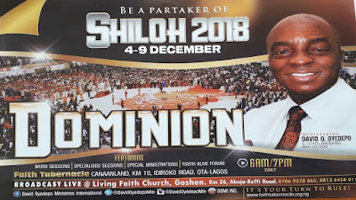 DOMI INC: SHILOH 2018- IMPARTATION OF THE SPIRIT OF DOMINION SERVICE ,DE...