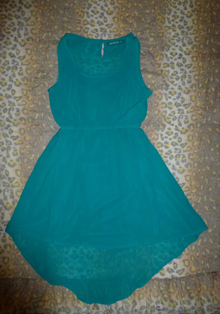 mint chiffon dress