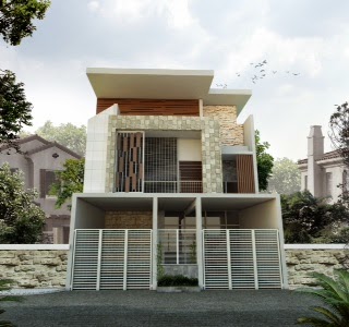   Desain Gambar Murah: Jasa Desain 3D Rumah Eksterior Antik Minimalis 