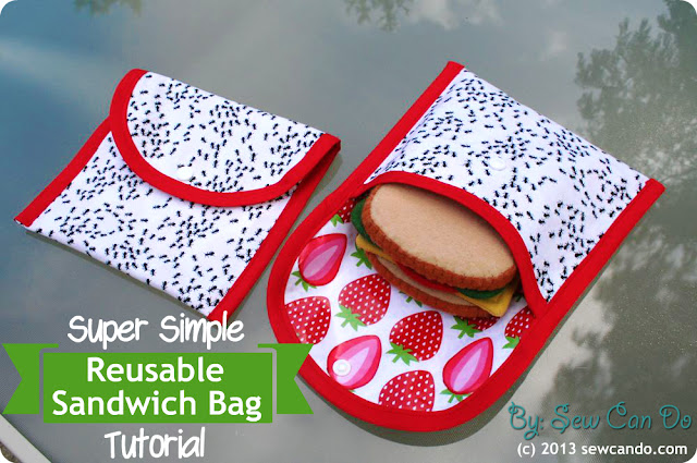 Super Simple Reusable SandwichSnack Bag Tutorial
