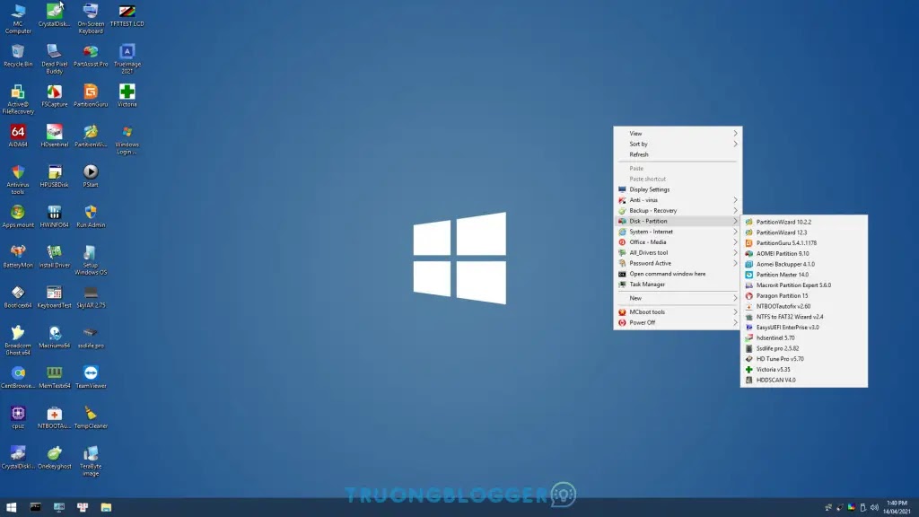 MCBOOT - Bộ công cụ tạo USB Boot - HDD Boot cứu hộ máy tính