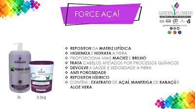 FORCE AÇAÍ REPOSITOR DE MATRIZ LIPÍDICA GARDEN FLOWERS