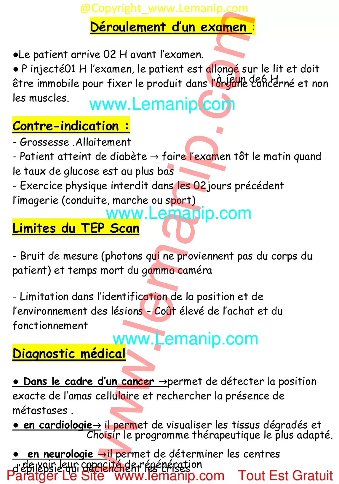 Résumé Cour 2 Du Module Médecine Nucléaire 1