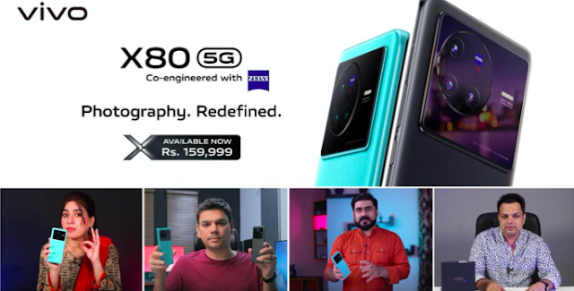 Latest vivo X80 Scores the Highest Marks by Pakistan's Top Technology KOLs