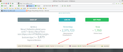 Bukti payout dari AdFiver terupdate